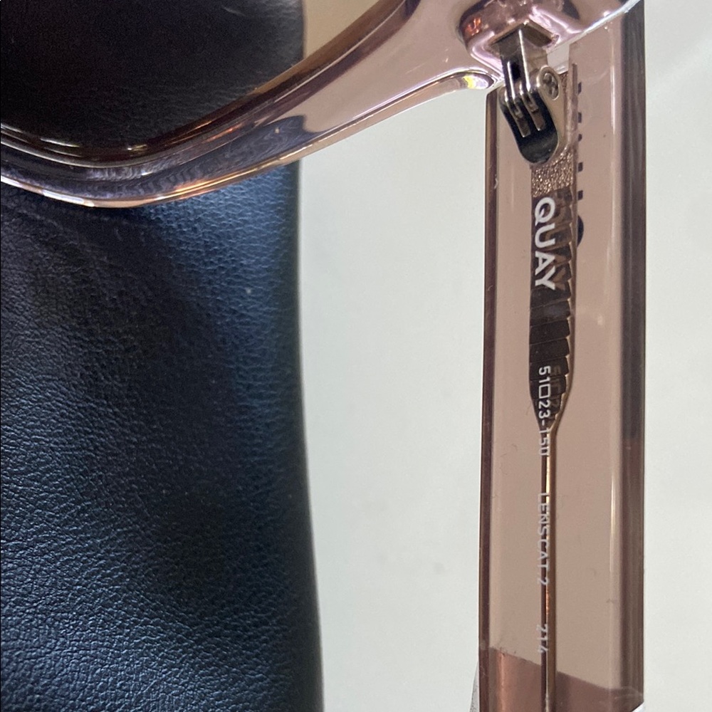 Quay Australia Pink and Tan Cat-Eye Sunglasses - Picture 6 of 15